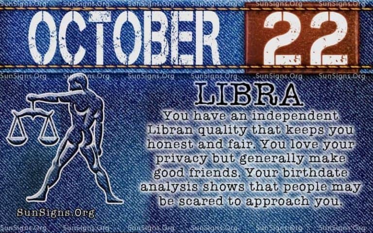 #YourBirthday – Are You 22nd October Born?