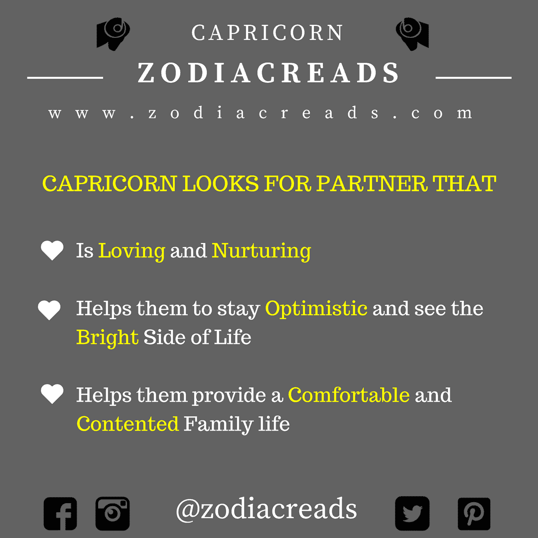 ZODIAC SIGN - THINGS THAT CAPRICORN LOOKS FOR IN PARTNER