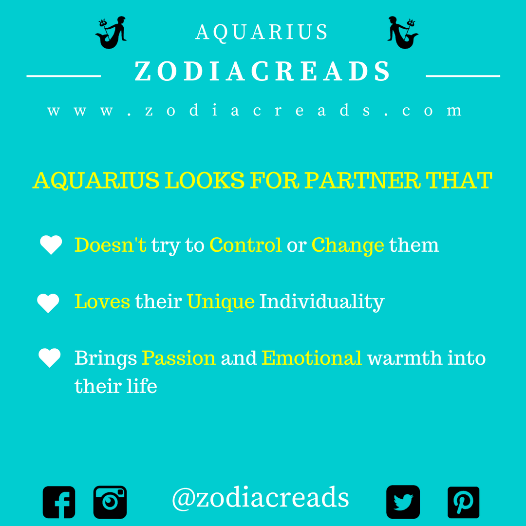 ZODIAC SIGN - THINGS THAT AQUARIUS LOOKS FOR IN PARTNER