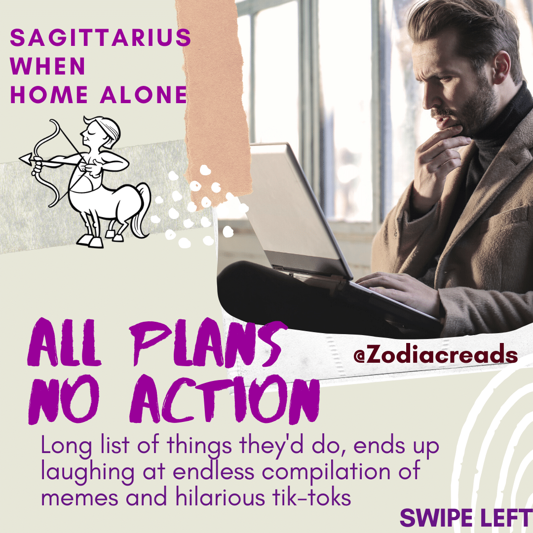 sagittarius when home alone