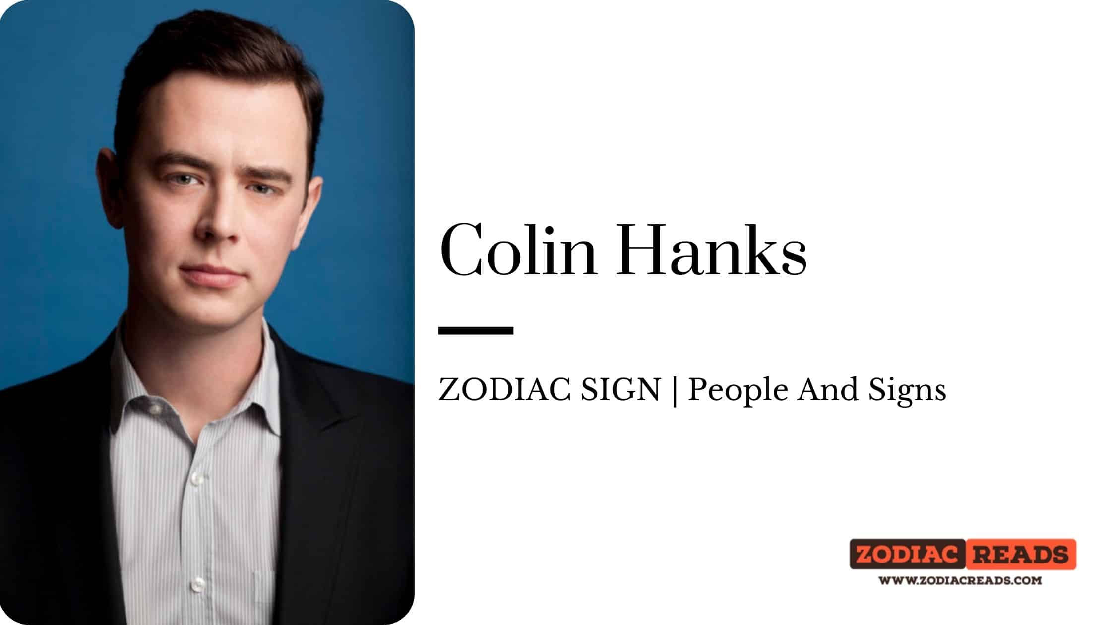 Colin Hanks zodiac