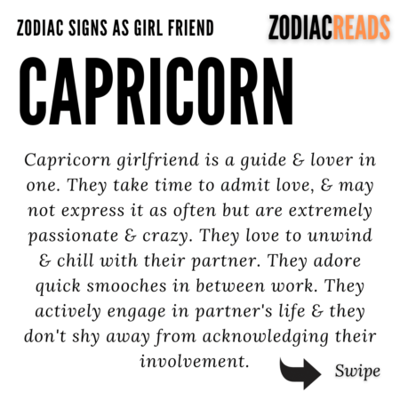 Capricorn as girlfriend