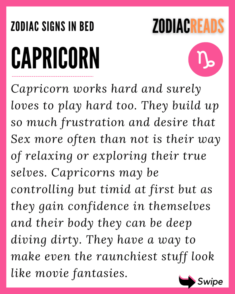 Capricorn in bed