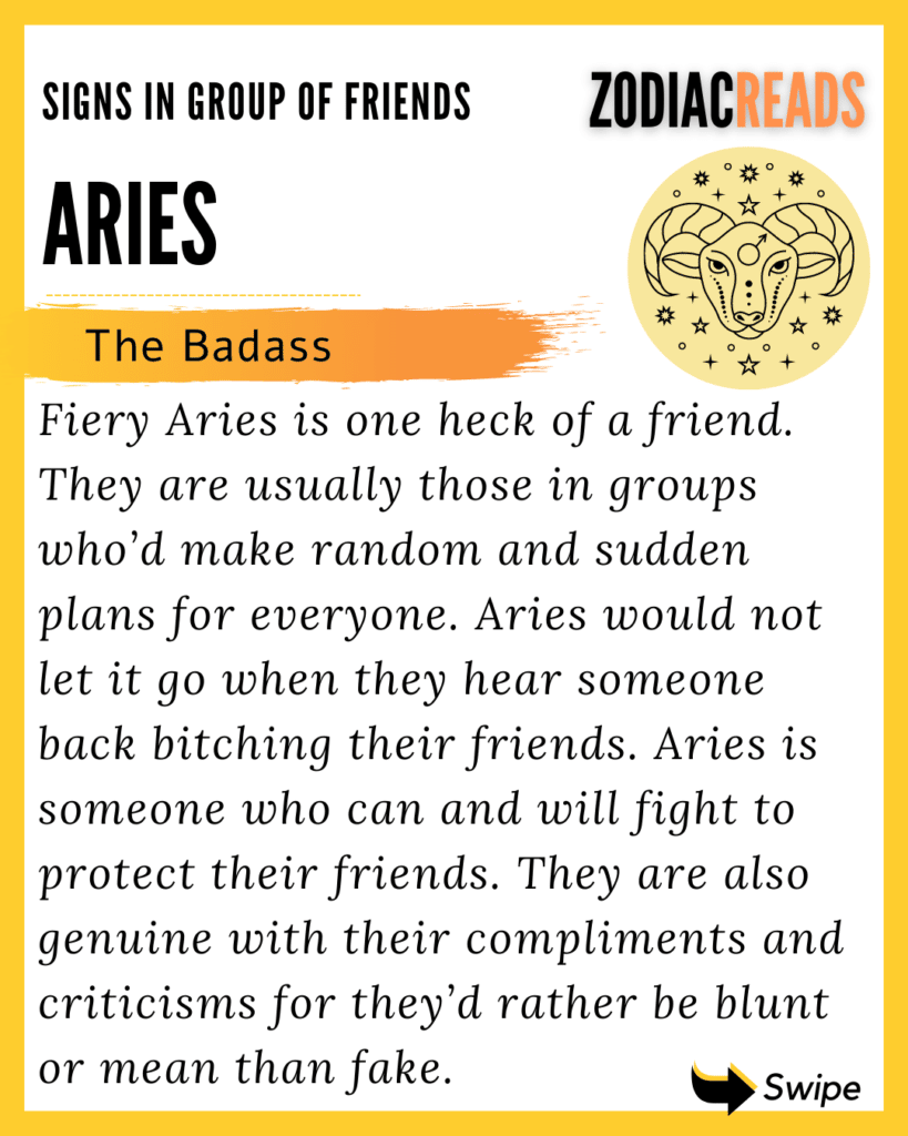 Aries as friend