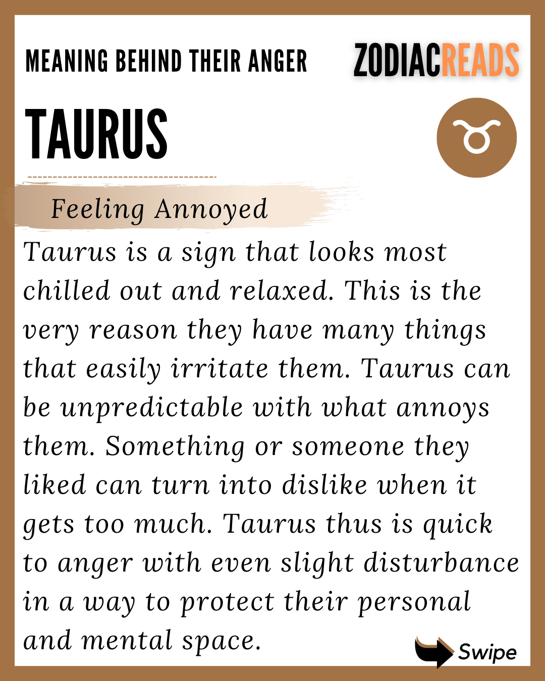 when taurus is angry