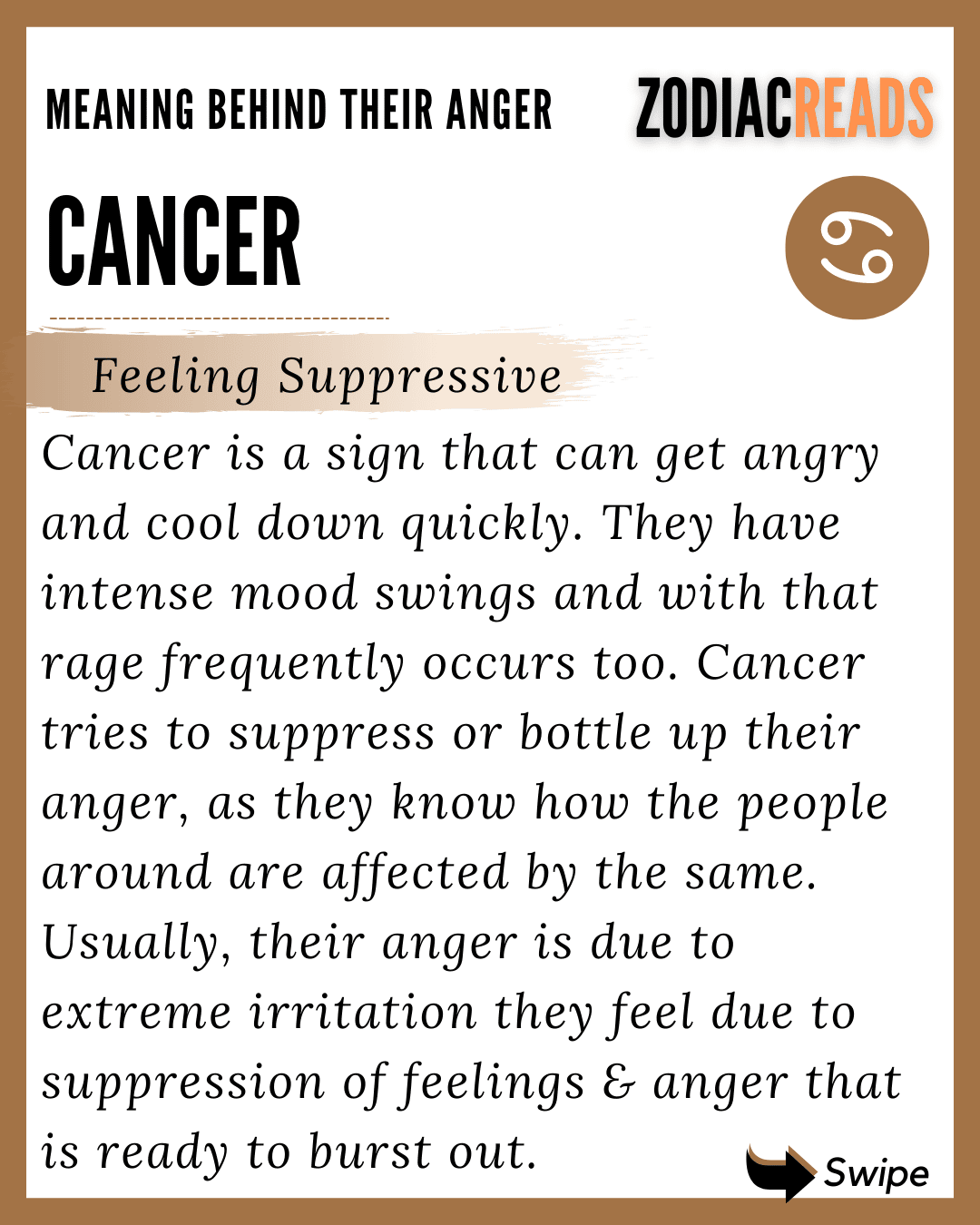 when cancer is angry