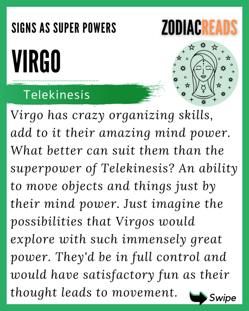 Zodiac Signs as Superpowers Virgo