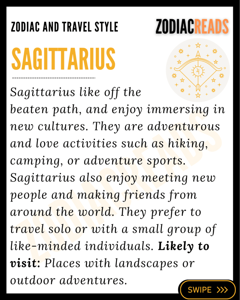 Sagittarius and travel