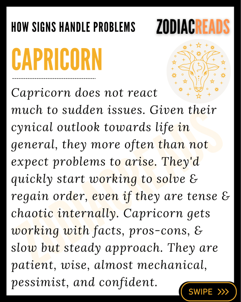 How Capricorns Handles Problems