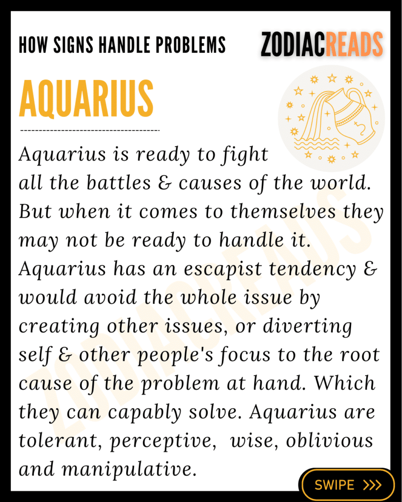 How Aquarius Handle Problems