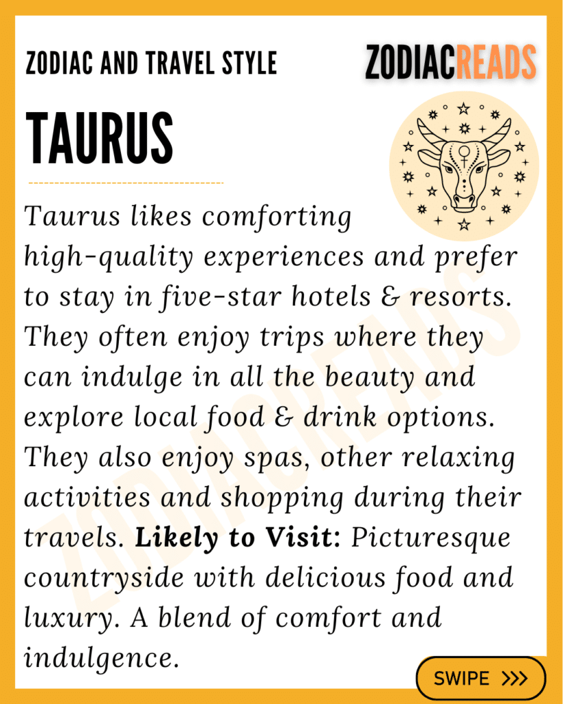 Taurus and Travel