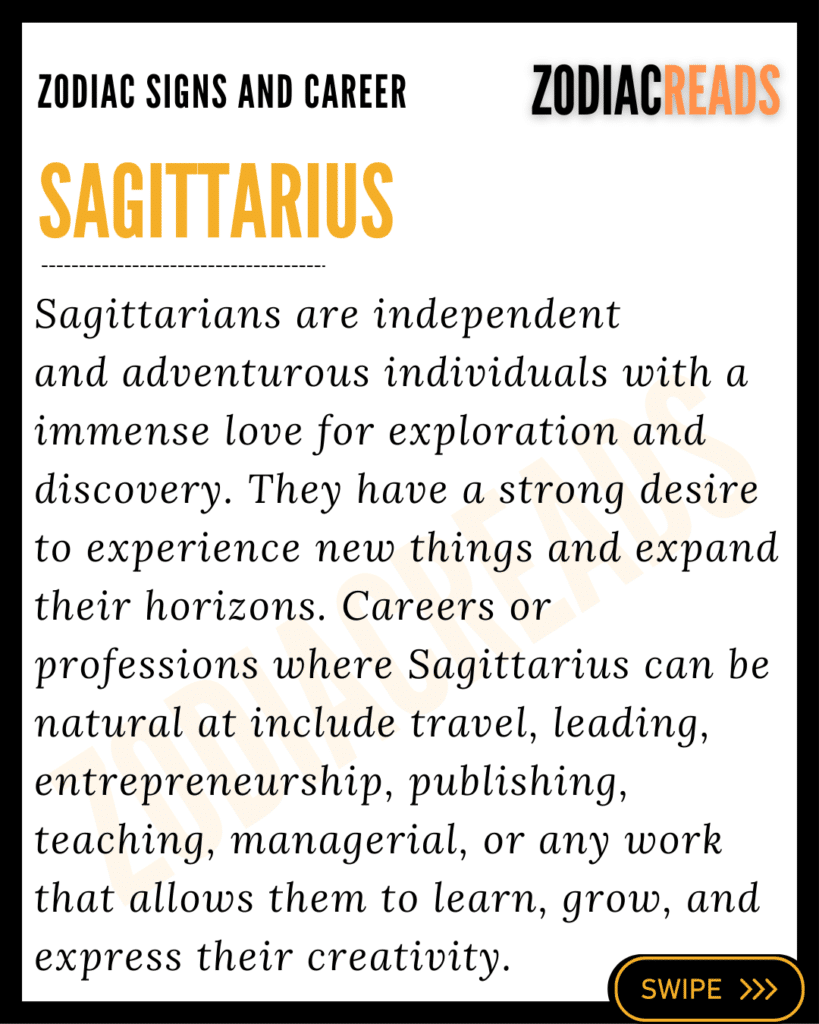 Sagittarius and career