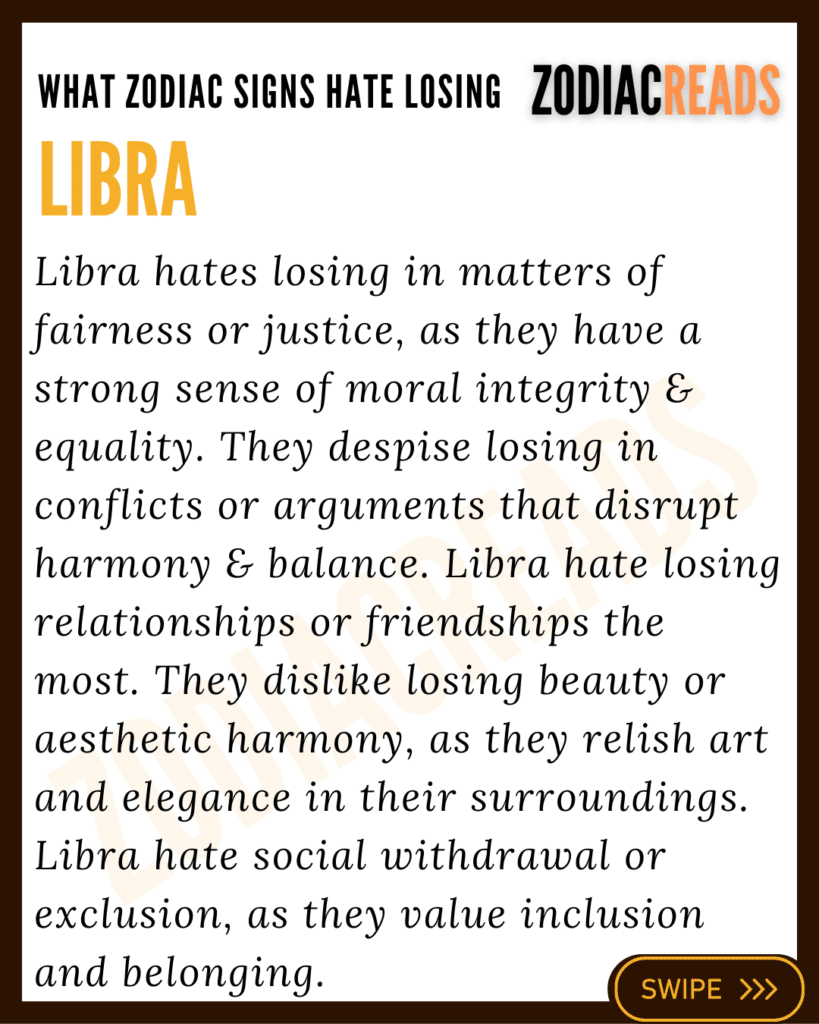 Libra hate the most