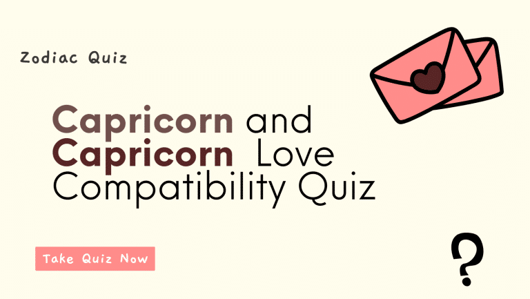 Capricorn and Capricorn Love Compatibility Quiz