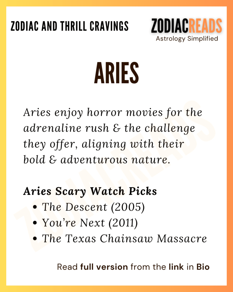 Aries and Horror Movies