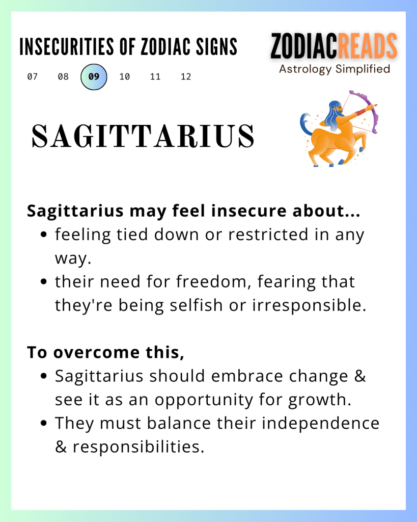 Sagittarius and Insecurities