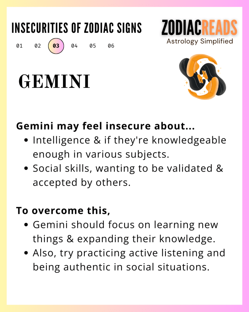 Gemini and Insecurities
