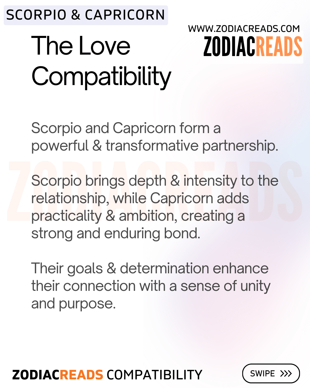 Scorpio and Capricorn Love Compatibility