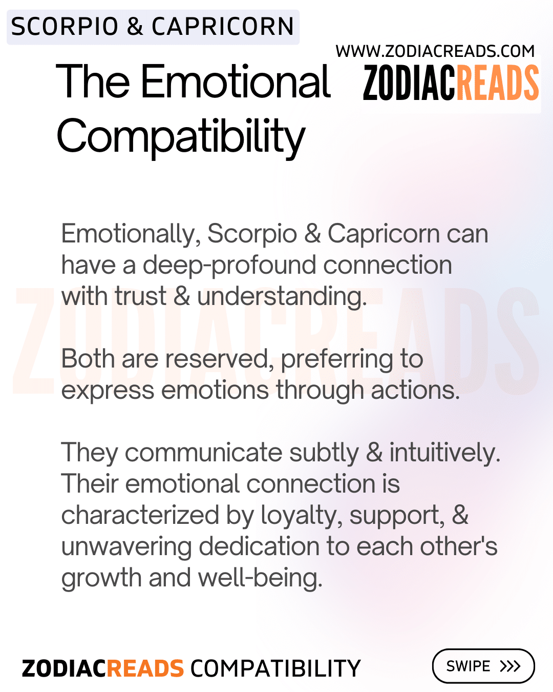 Emotional Compatibility of Scorpio and Capricorn